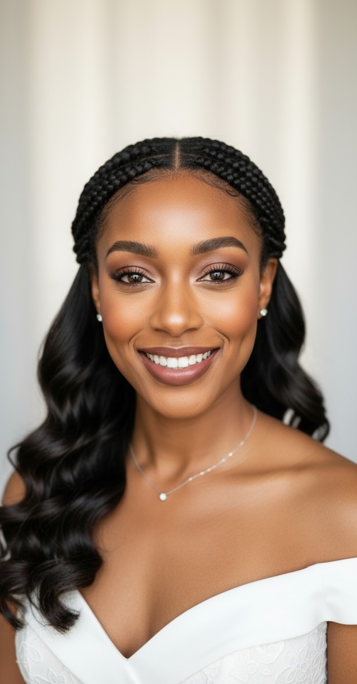 After Bridal Hair Down With Braid